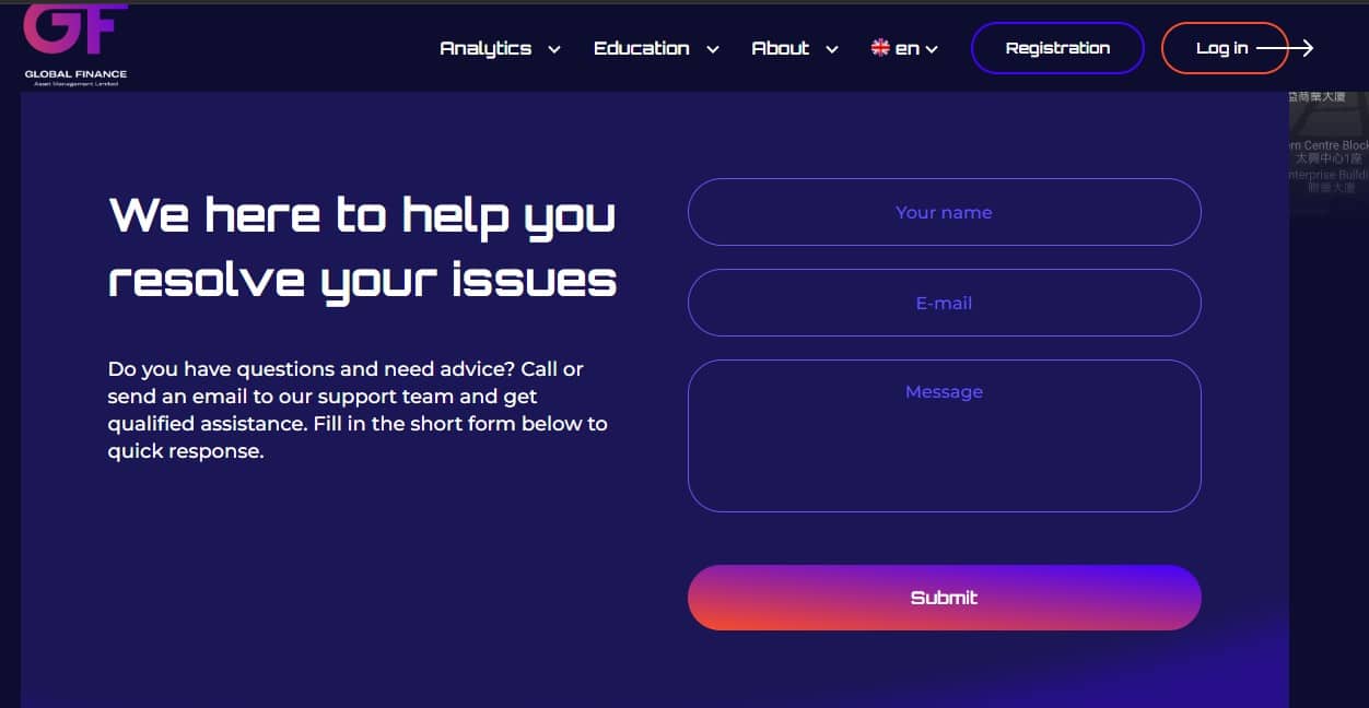 Global Finance Limited Customer Support